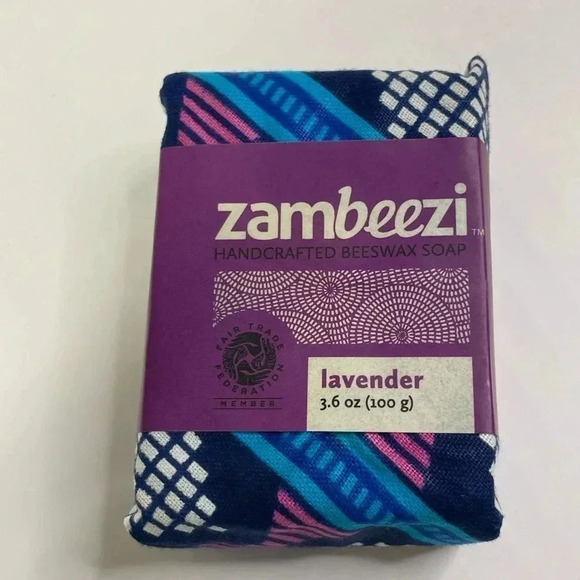 ZAMBEEZI Lavender Bees Wax Soap Handcrafted Natural Handmade - Picture 1 of 2